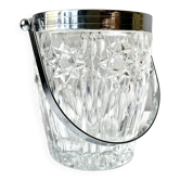 Seau à glaçons en cristal, France 1980