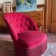 Upholstered toad chair