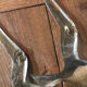 Pair of brass swallows