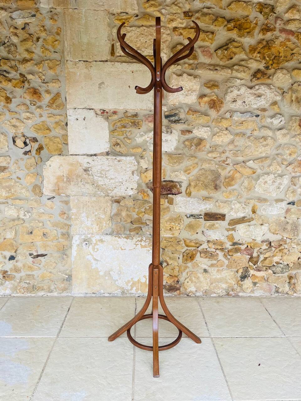 Vintage coat rack on feet by Baumann, circa 60s