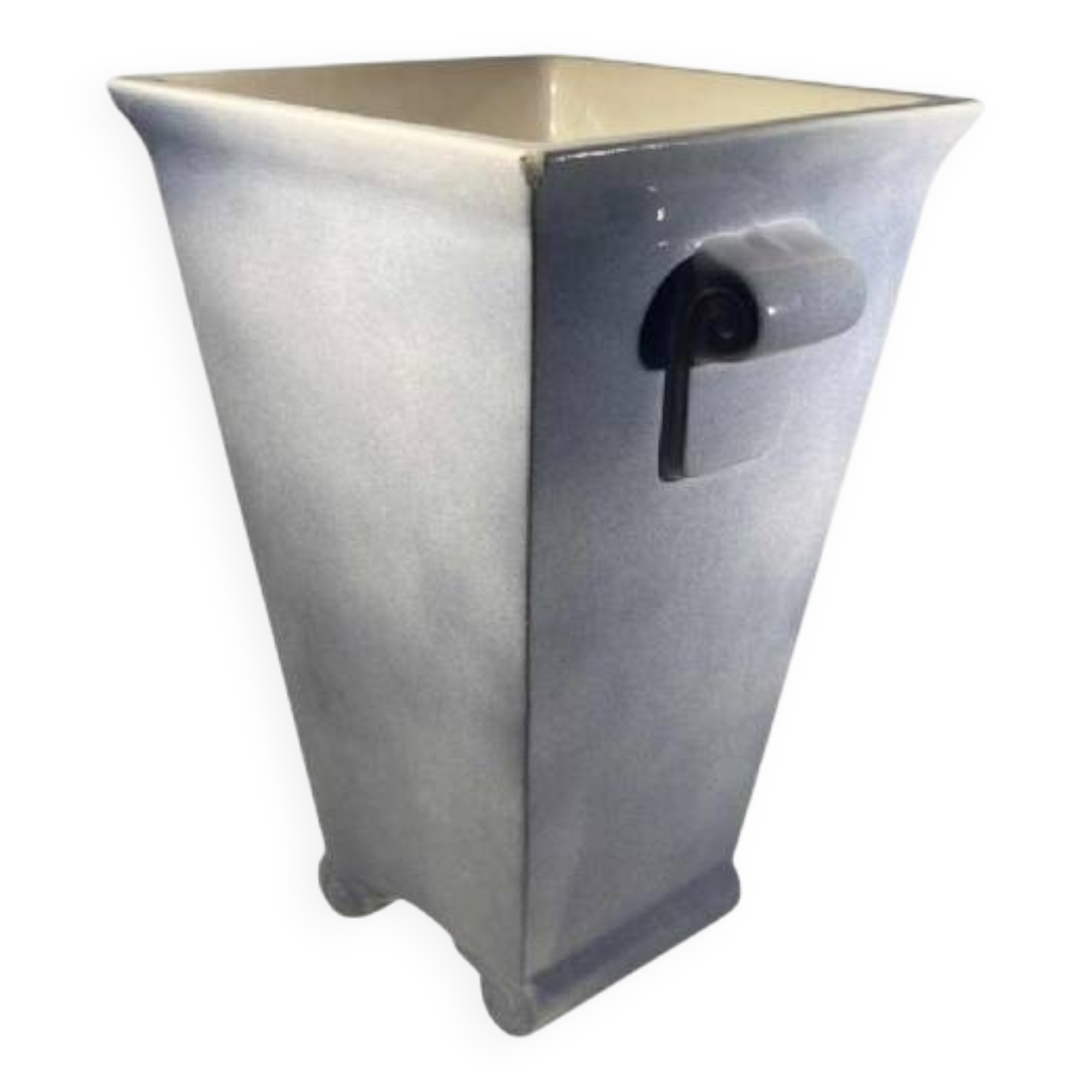 Art Deco ceramic vase with handles, Jean Luce for Villleroy & Boch