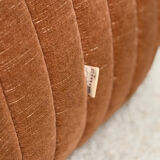 Pouf / footrest Annie Hiéronimus – Cinna – Brown corduroy