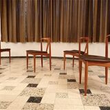 Set of 4 'Juliane' Teak Dining Chairs by Johannes Andersen for Uldum, Denmark 1960s