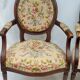 Pair of Louis XVI-style convertible armchairs