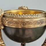 19th century Empire style gilded bronze cassolette lamp