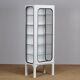 Restored Vintage Iron And Glass Medical Cabinet, 1970s