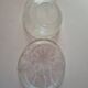 ensemble plat et saladier en verre vintage arcopal fleurs