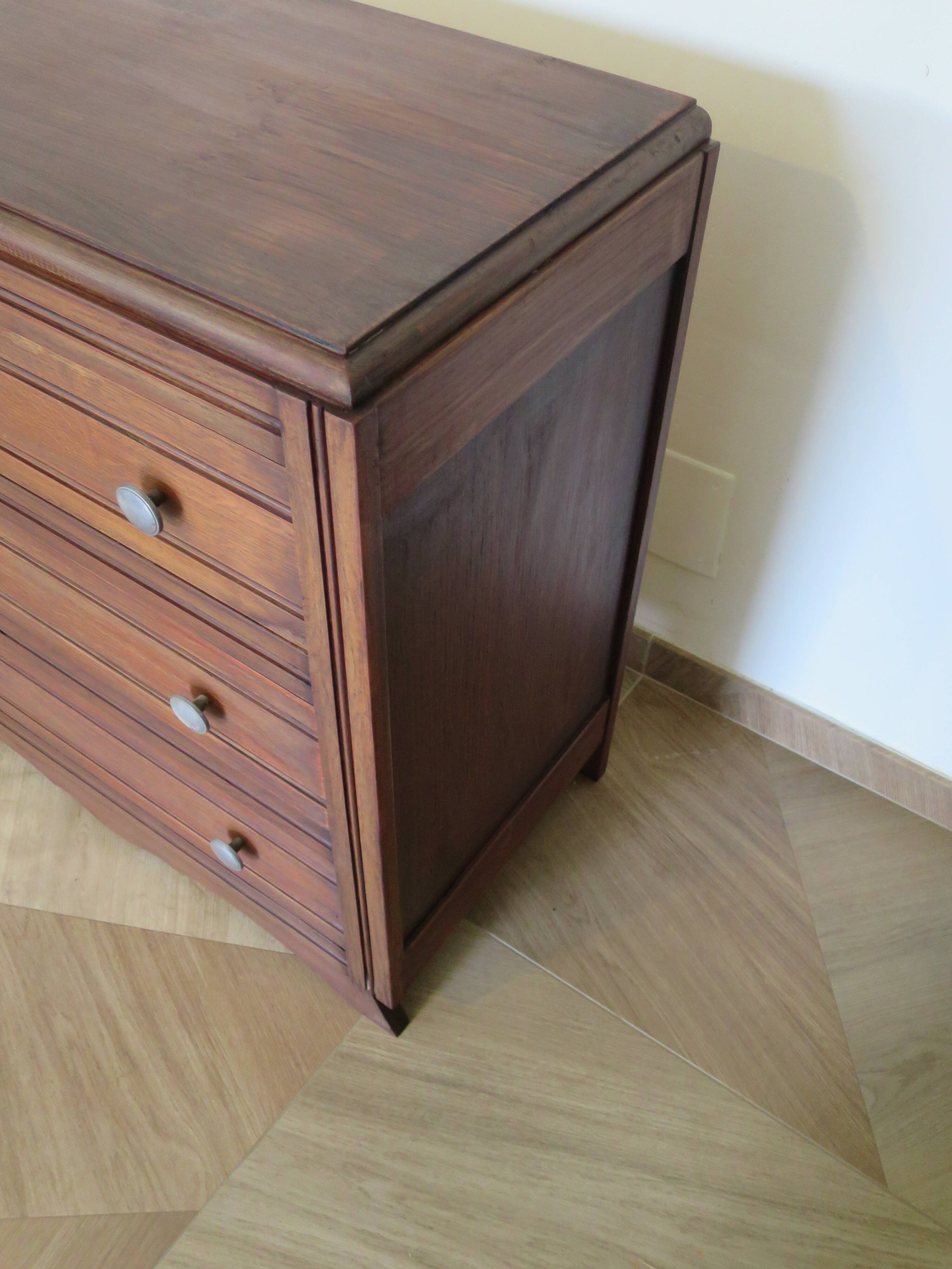 Art Deco chest of drawers - 1950s - mustache-style legs - vintage
