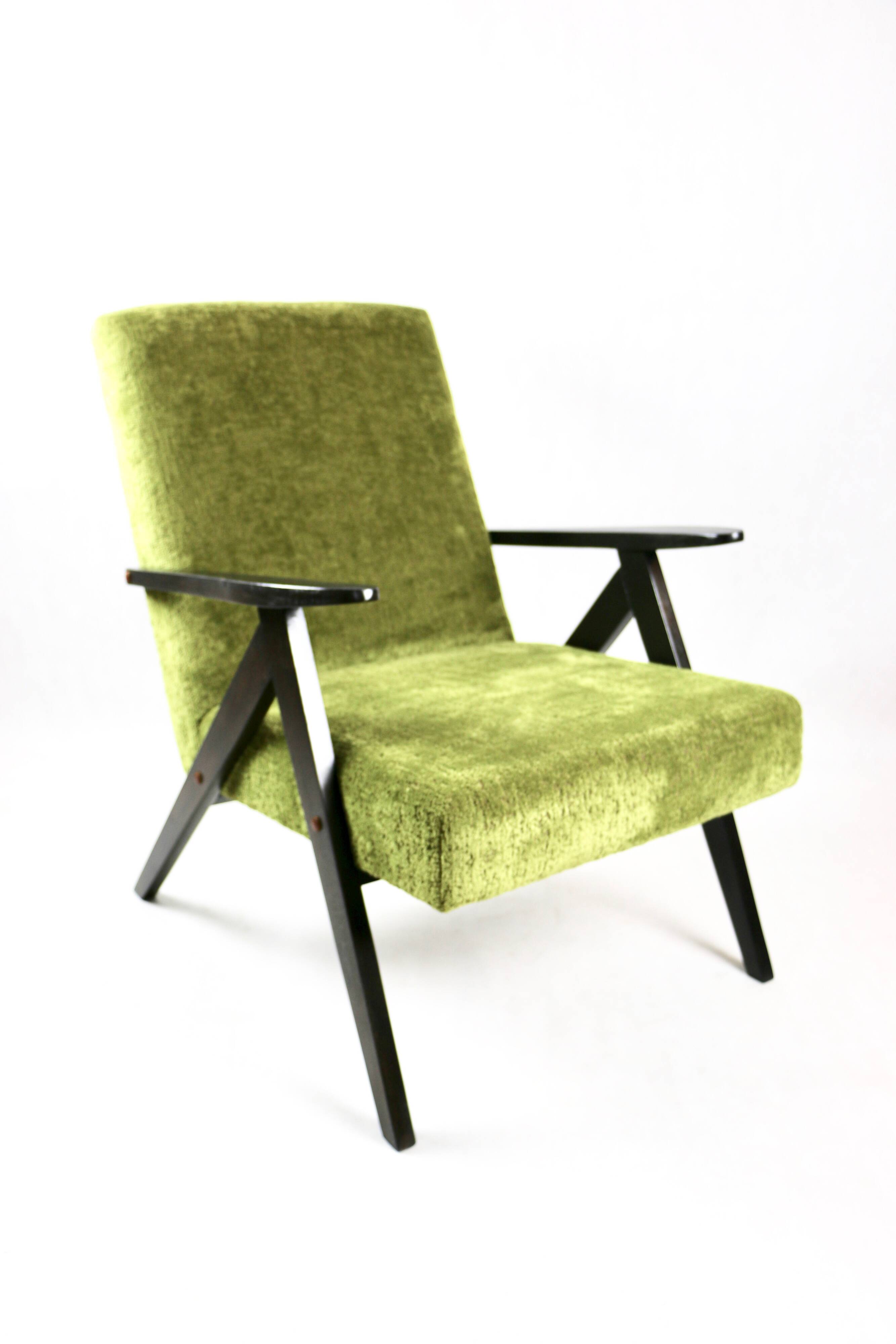 Fauteuil Vintage Modèle B-310 Vert Olive, 1970