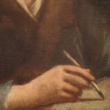 Antique Italian portrait painting from the 17th century