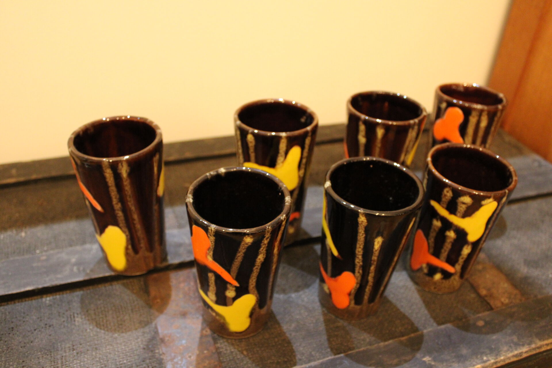 Lot de 7 mazagrans vintage tasses grande taille