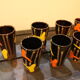 Lot de 7 mazagrans vintage tasses grande taille