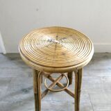 Rattan stool of the 70s
