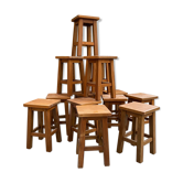Suite de 12 tabourets