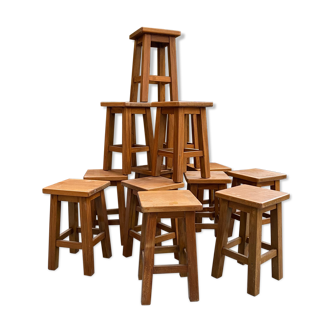 Suite of 12 stools