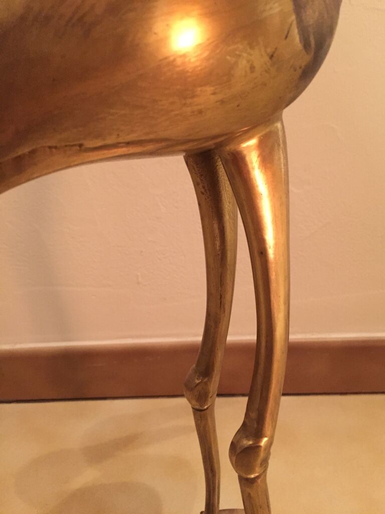Ibis in brass 69cm vintage