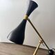 Eichholtz Cordero desk lamp in brass, black metal and marble.