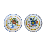 Set of 2 plates with floral motif