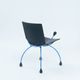 Postmodern metal leather chair by Boonzaaijer Mazairac, 1980s, Netherlands