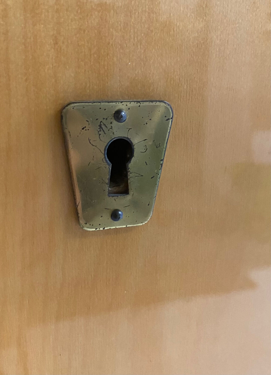 Vintage wardrobe with compass feet