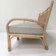 3-seater rattan and canning sofa