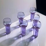 6 Aperitif Glasses "Chameleon" by Sergio Asti for Arnolfo die Cambio - 1970