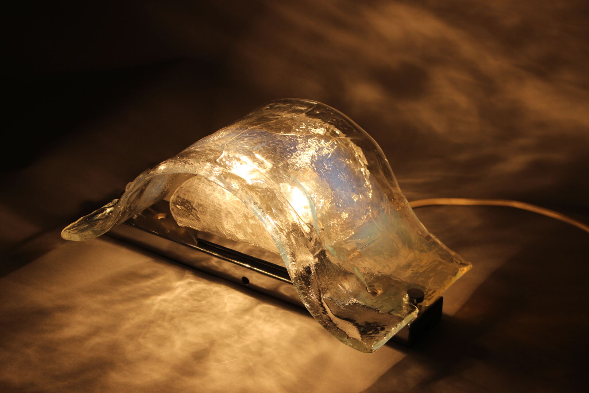 1970s Murano Glass Wall Lamp, Italy