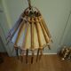 Vintage 60s rattan pendant light