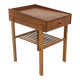 Teak and oak bedside table, Sweden, 1960