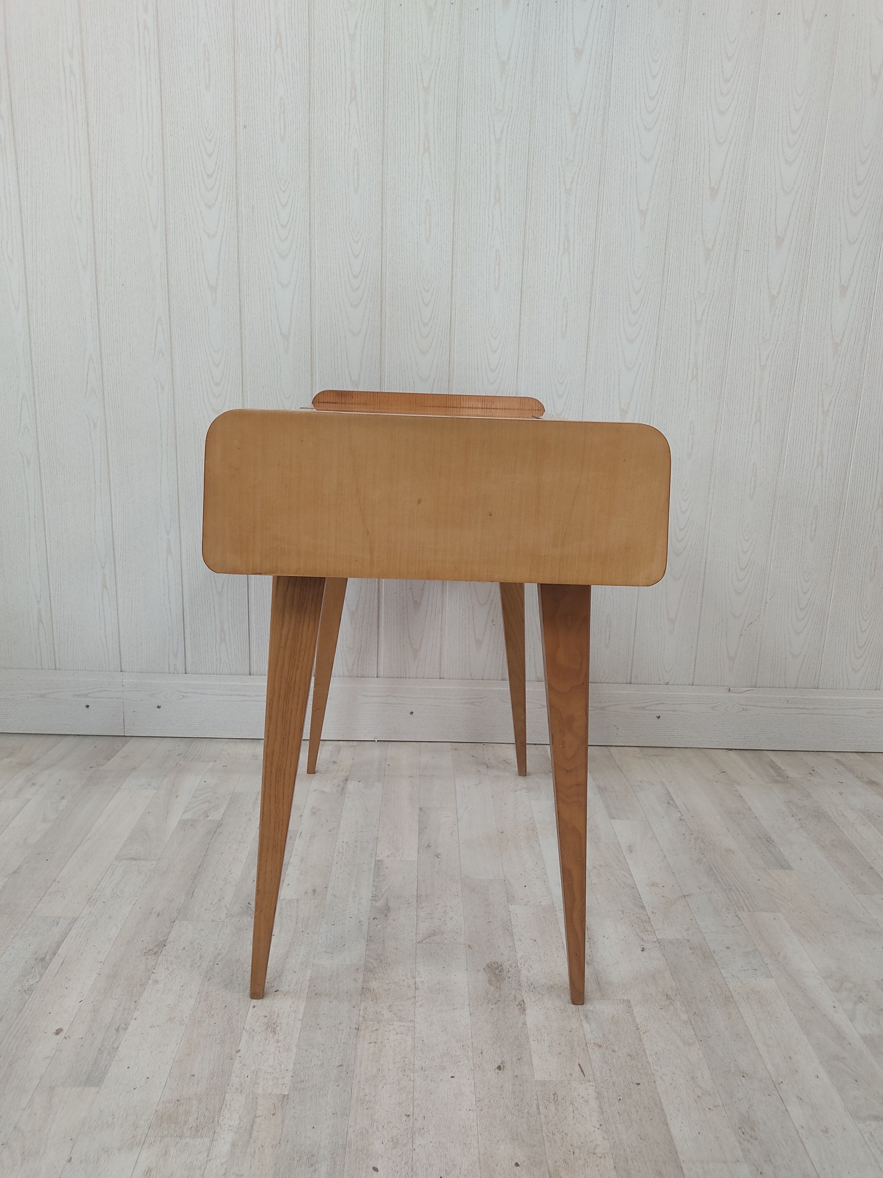 Console coiffeuse vintage pieds compas