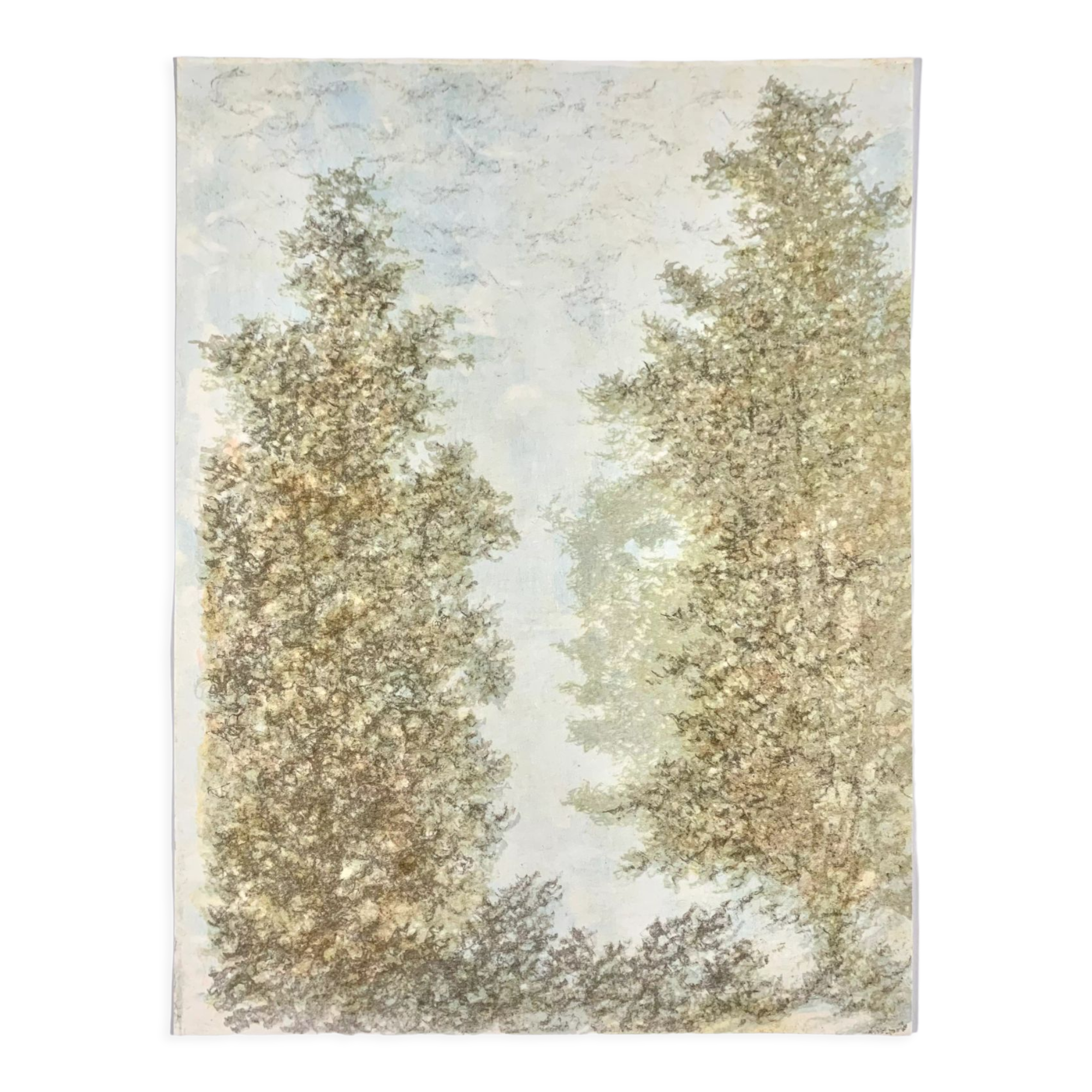Lithograph poster - forest - impressionist style