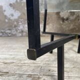 60s glass coffee table