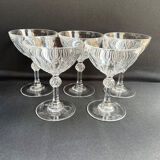 Champagne Glasses (5) - Mid-century modern - Crystal