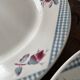 4 flat plates digoin & sarreguemines model "yves"