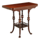 Table basse ancienne victorienne en acajou, Angleterre, XIXe siècle