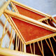 Corner wicker shelf