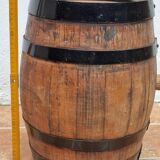 Barrel in oak surrounded by ancient metal, 38 cm