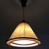 Suspension scandinave en tissu et teck vintage années 60