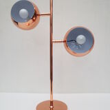 Copper table lamp, 2 spherical heads