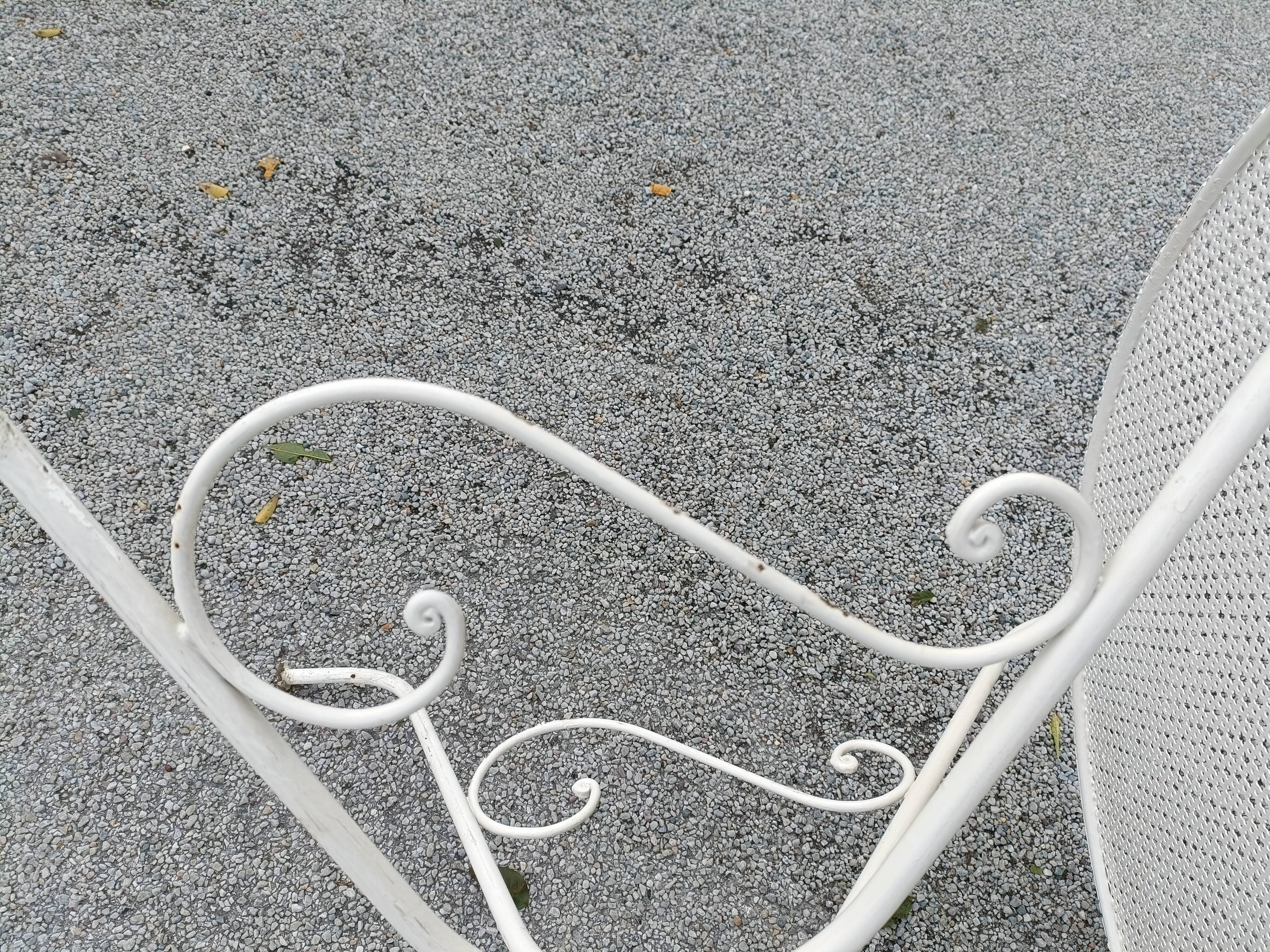 Antique garden furniture in full metal iron