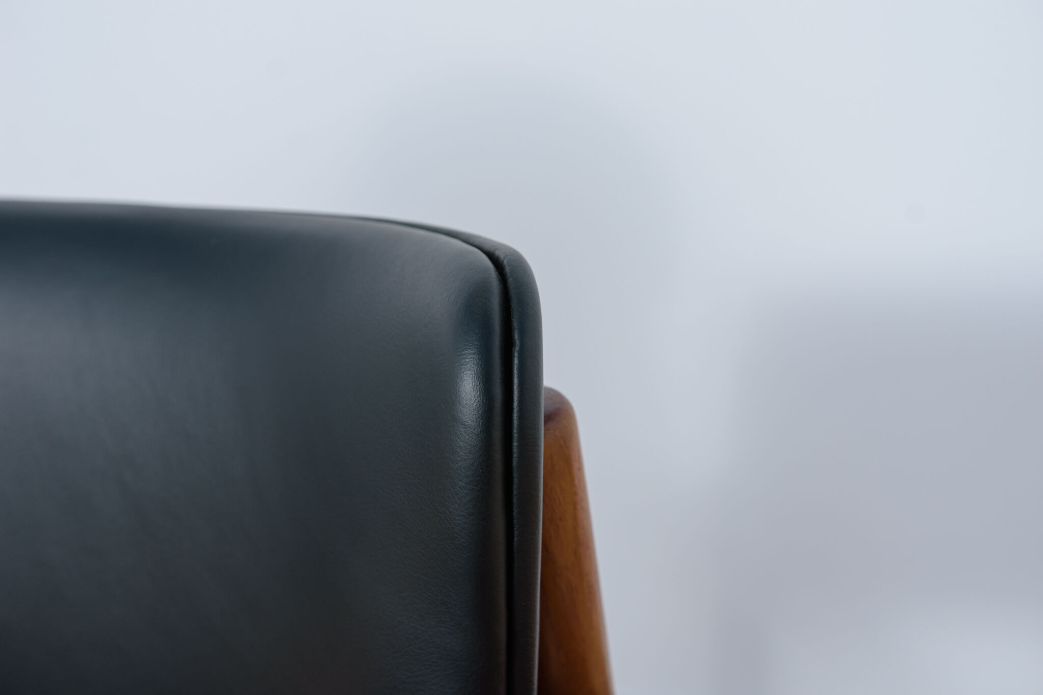 Mid-Century Danish Teak & Leather Armchair, 1970s