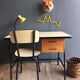 Bureau et sa chaise formica année 50