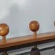 Wall-mounted coat rack with 3 ball hooks in solid pine – Scandinavian design