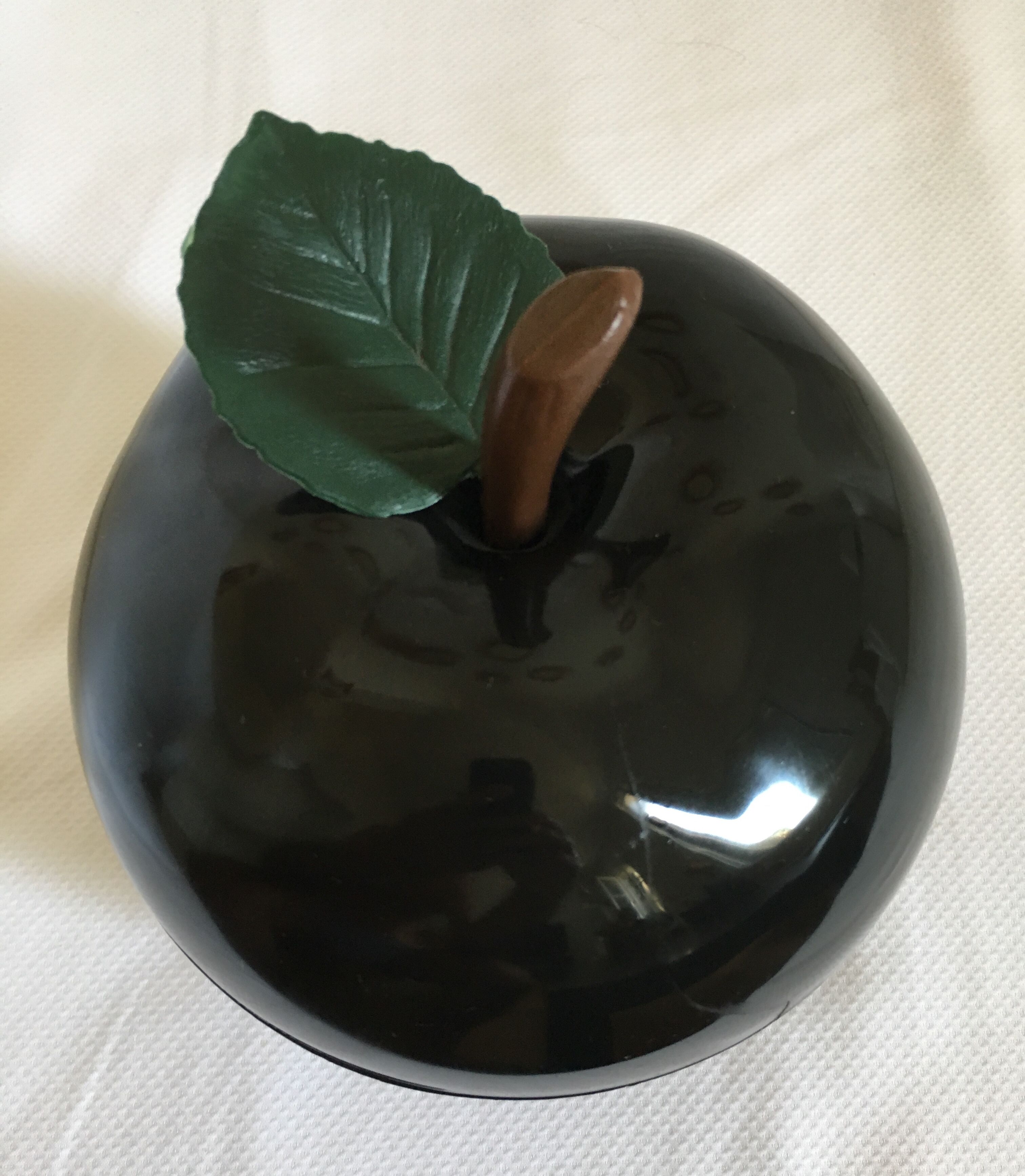Rare vintage black apple ice bucket