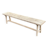 Renovated oak farm bench from the 20th century, 180cm.