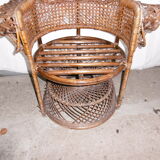 Emmanuelle chair in rattan