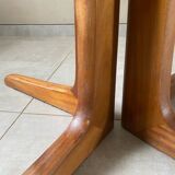 Vintage Baumann table with 2 extensions