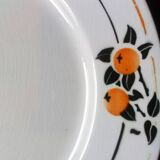 Six Art Deco plates from Badonviller service "Madeleine"