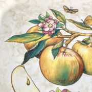 Fruit décor dish Italy 1970, Due Torri