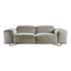 Gio Pagani – “Je T’Attends” Sofa – Premium Light Grey Leather